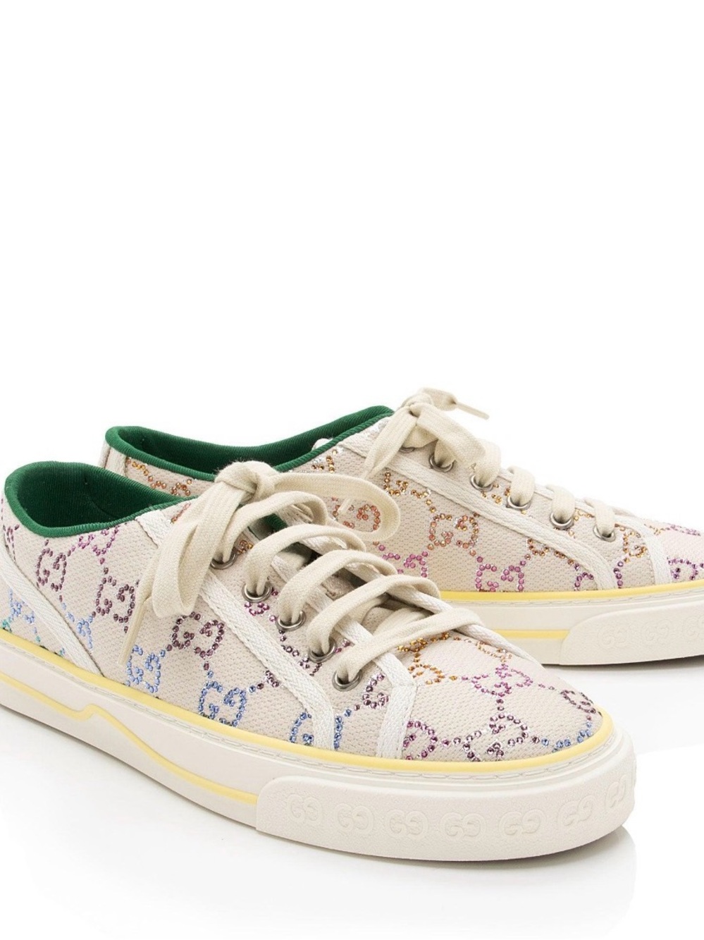 Authentic Gucci Multi Color Crystal GG-Sneakers - ONLY WORN A FEW TIMES!